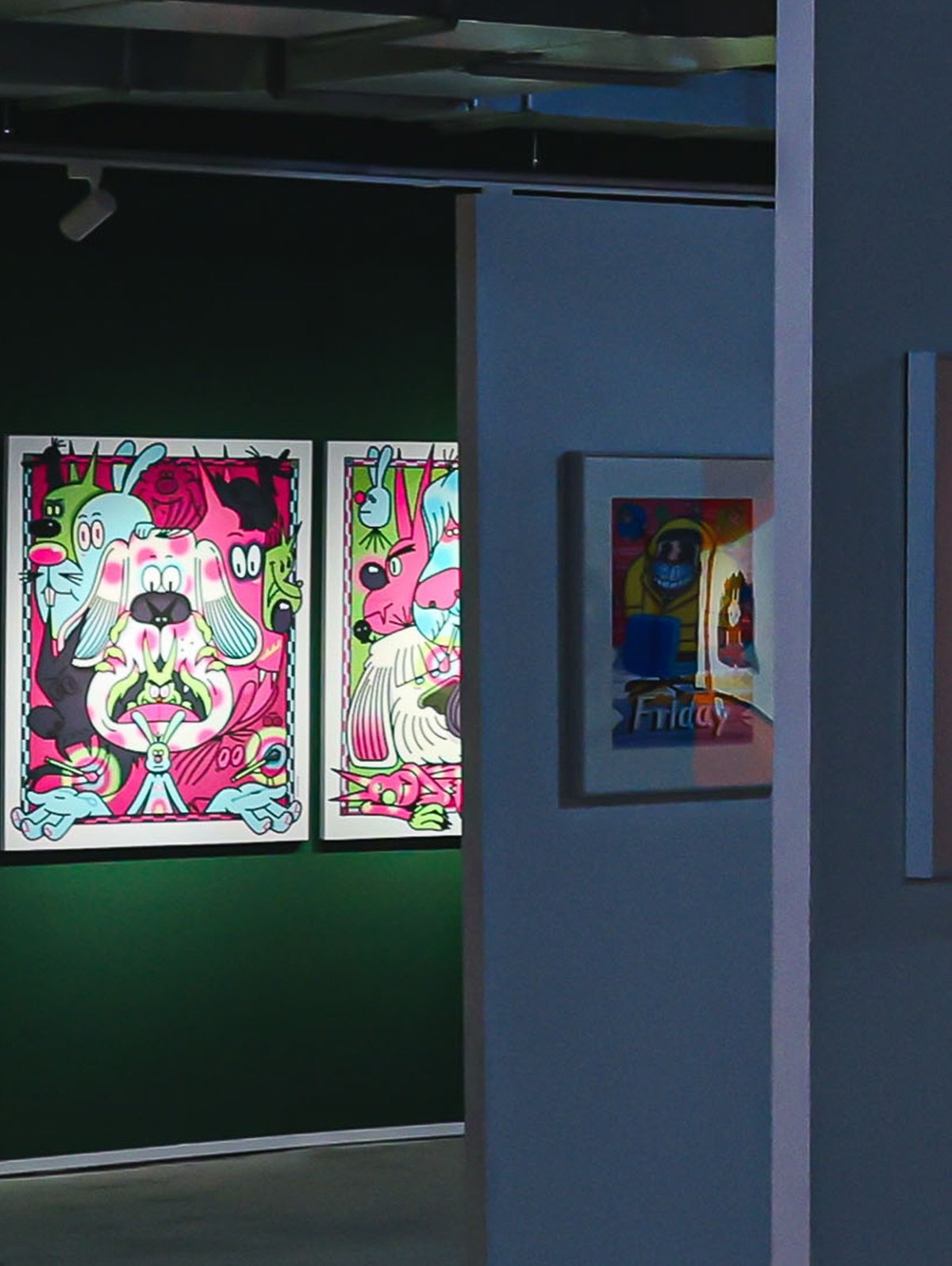 Iván Mayorquín na exposição de ilustração mexicana na China