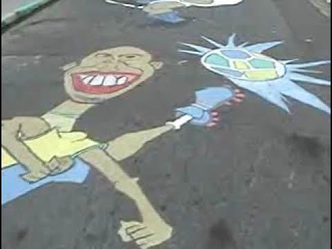 Arte de Rua do Ronaldinho na copa do mundo - 6