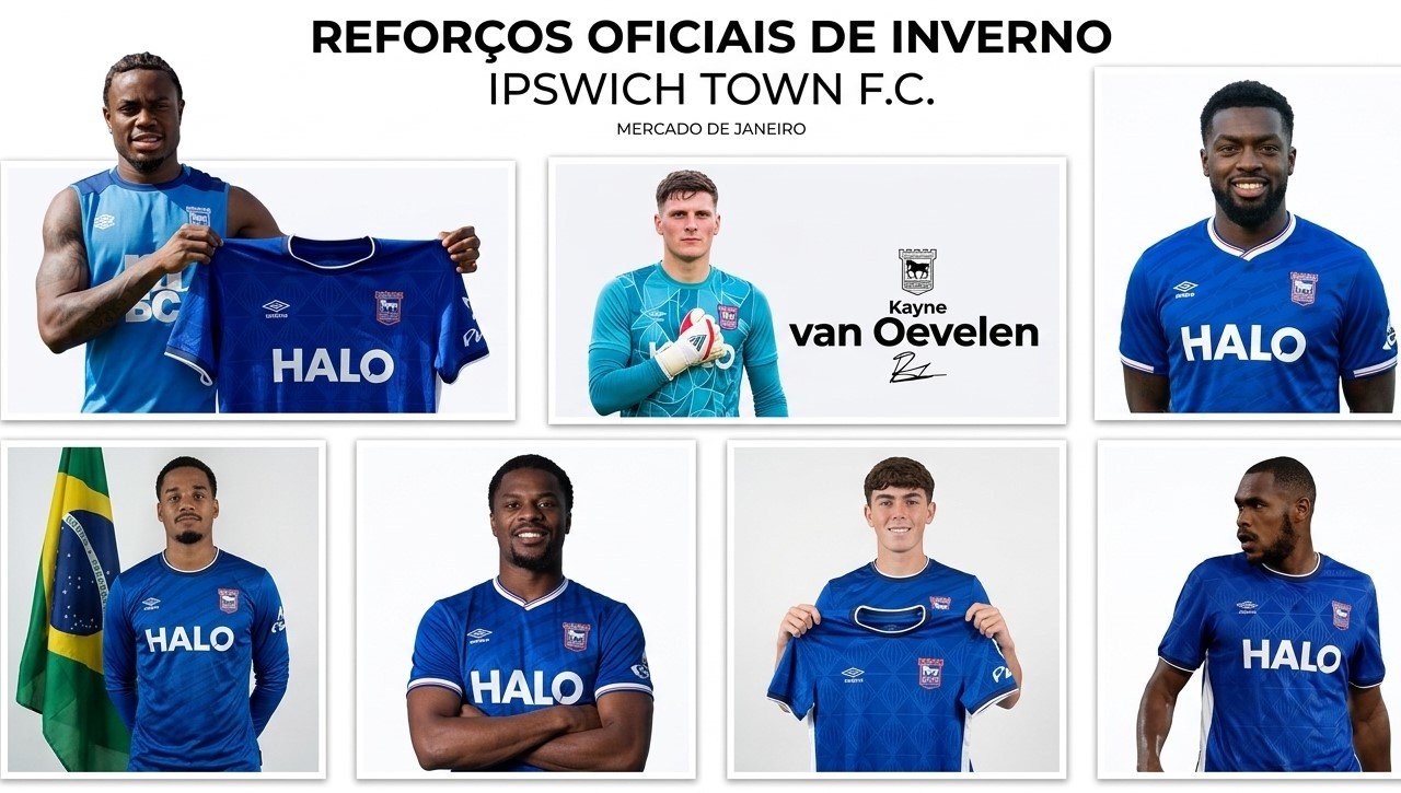 (CAMPO ABERTO) Ipswich Town amplia elenco com força, experiência e juventude