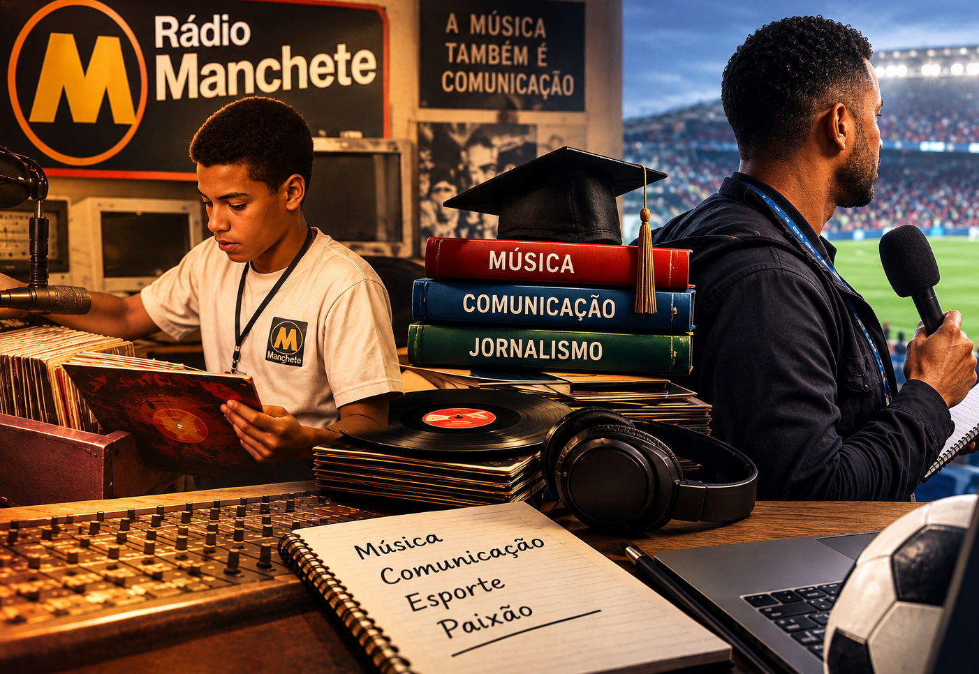 (Diário de Bordo) Da Rádio Manchete ao jornalismo esportivo, uma trajetória movida pela paixão