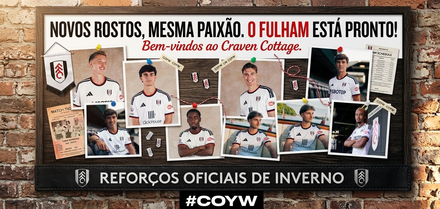 (CAMPO ABERTO) Fulham aposta em juventude, talento e profundidade para a temporada 2026/27